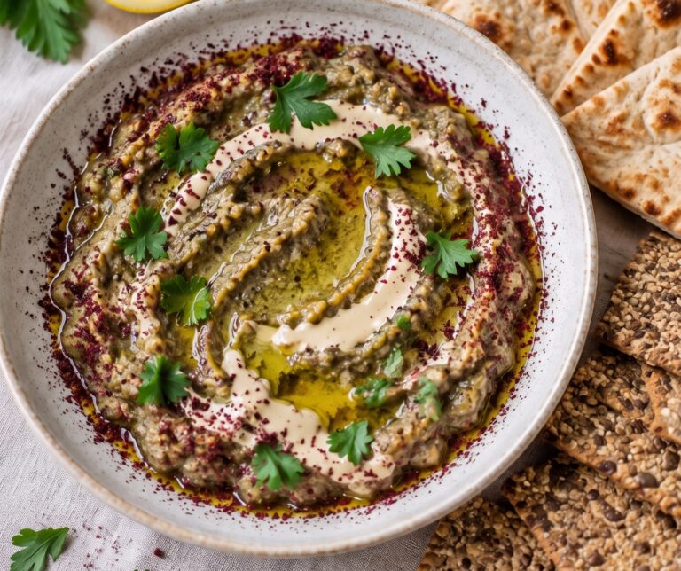 Roasted Aubergine with Tahini